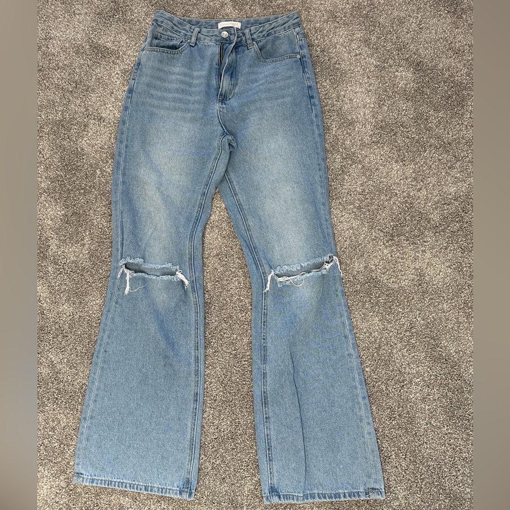 Straight leg jeans